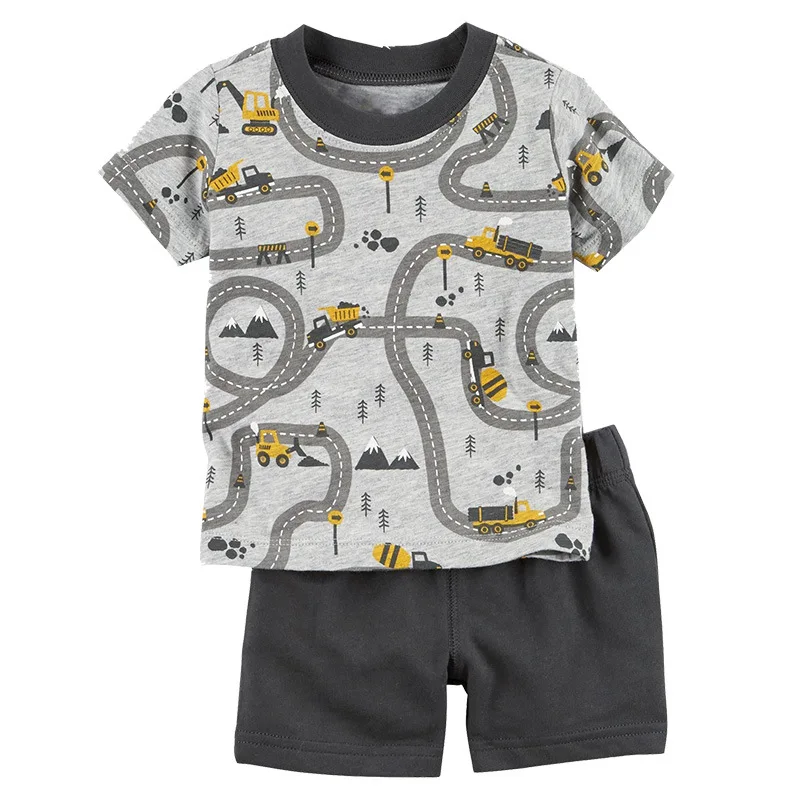 Unisex Summer Pajamas Children's Sets short sleeve cottonT-shirt Pants for toddler boy clothes Girls Kids Suits
Unisex Summer Pajamas Children's Sets short sleeve cottonT-shirt Pants for toddler boy clothes Girls Kids Suits