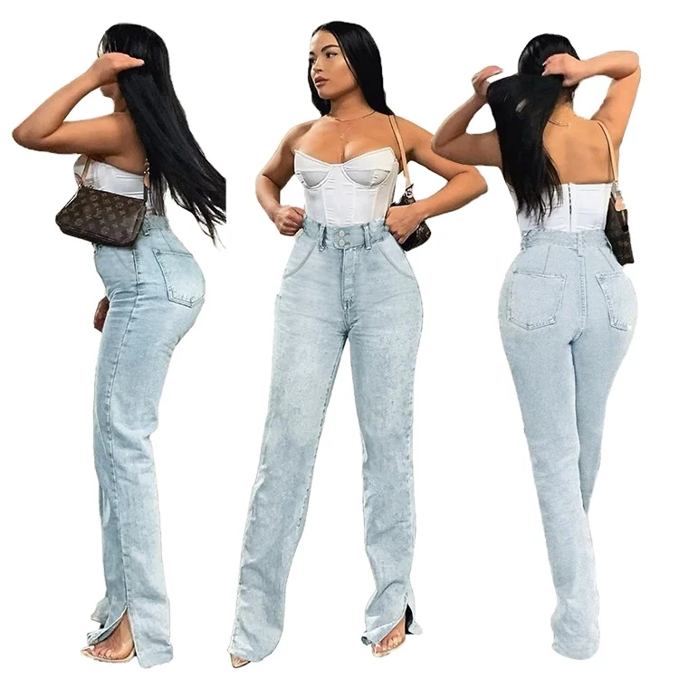 Highwaist Jeans 2021 New Fashion Denim High Street Split Loose Straight Jeans Spring Trousers for Women ladies
Highwaist Jeans 2021 New Fashion Denim High Street Split Loose Straight Jeans Spring Trousers for Women ladies