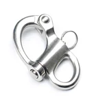 316 stainless steel Fixed Eye Snap Hook Rigging Sailing Fixed Bail Snap Shackle Sailboat Sailing Boat Yacht Outdoor Living