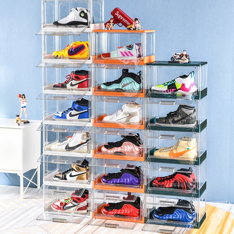 Custom showcase sneaker mens slide out transparent clear magnetic luxury acrylic shoe box
Custom showcase sneaker mens slide out transparent clear magnetic luxury acrylic shoe box