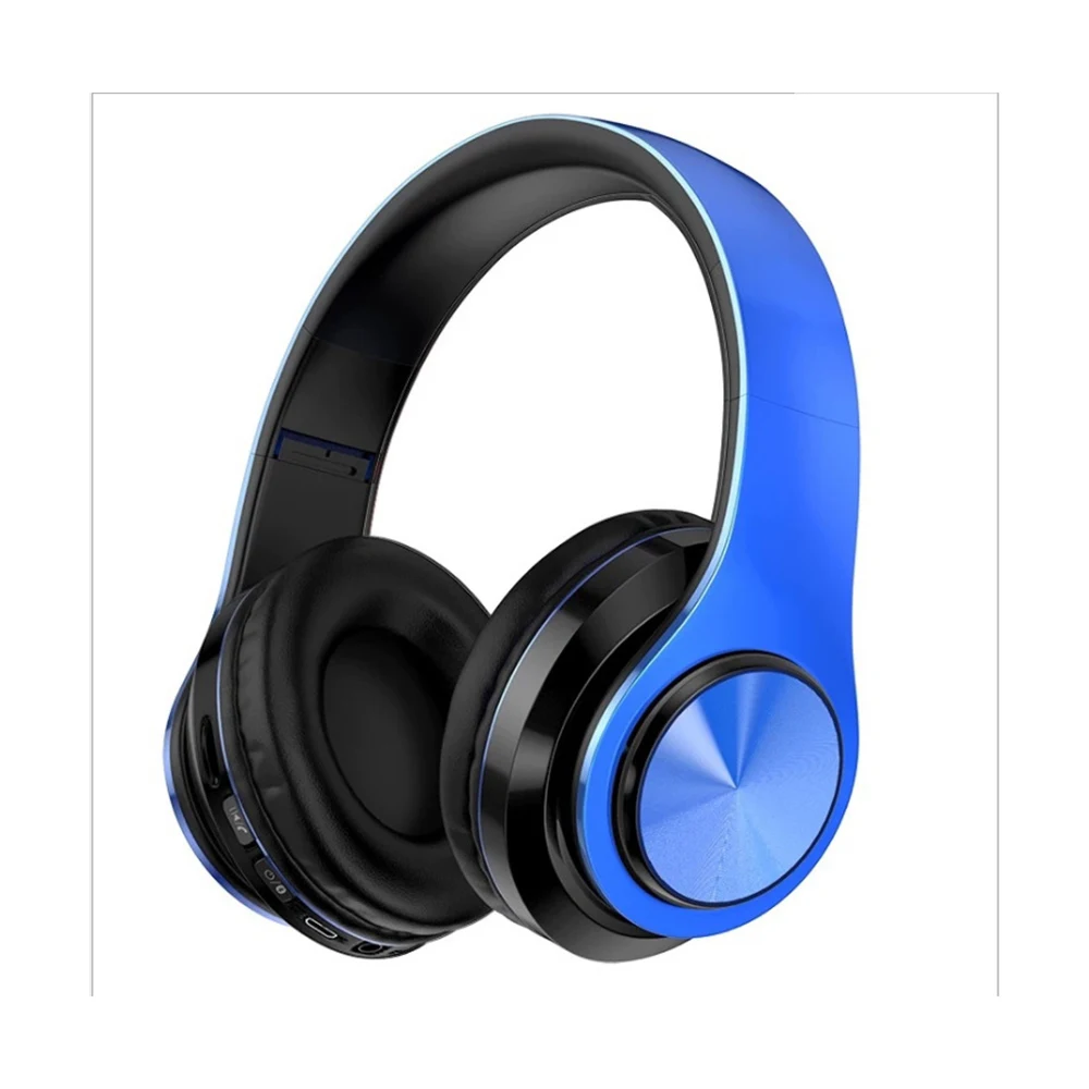 Colorful mini portable folding headset B39 led bluetooth v5.0 over ear wireless headphones, Blue and red
Colorful mini portable folding headset B39 led bluetooth v5.0 over ear wireless headphones, Blue and red