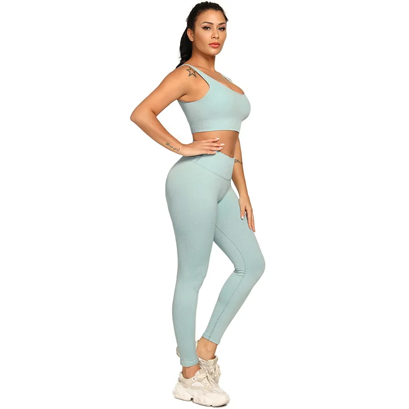 ribbed Seamless women yoga leggings set woman gym sets fitness sport women workout clothing
ribbed Seamless women yoga leggings set woman gym sets fitness sport women workout clothing