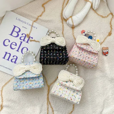 Baby Bags Kids Party Autumn Winter Purses One-Shoulder Bags Girls All-match Pearls Bowknot Cross-body Bags
Baby Bags Kids Party Autumn Winter Purses One-Shoulder Bags Girls All-match Pearls Bowknot Cross-body Bags