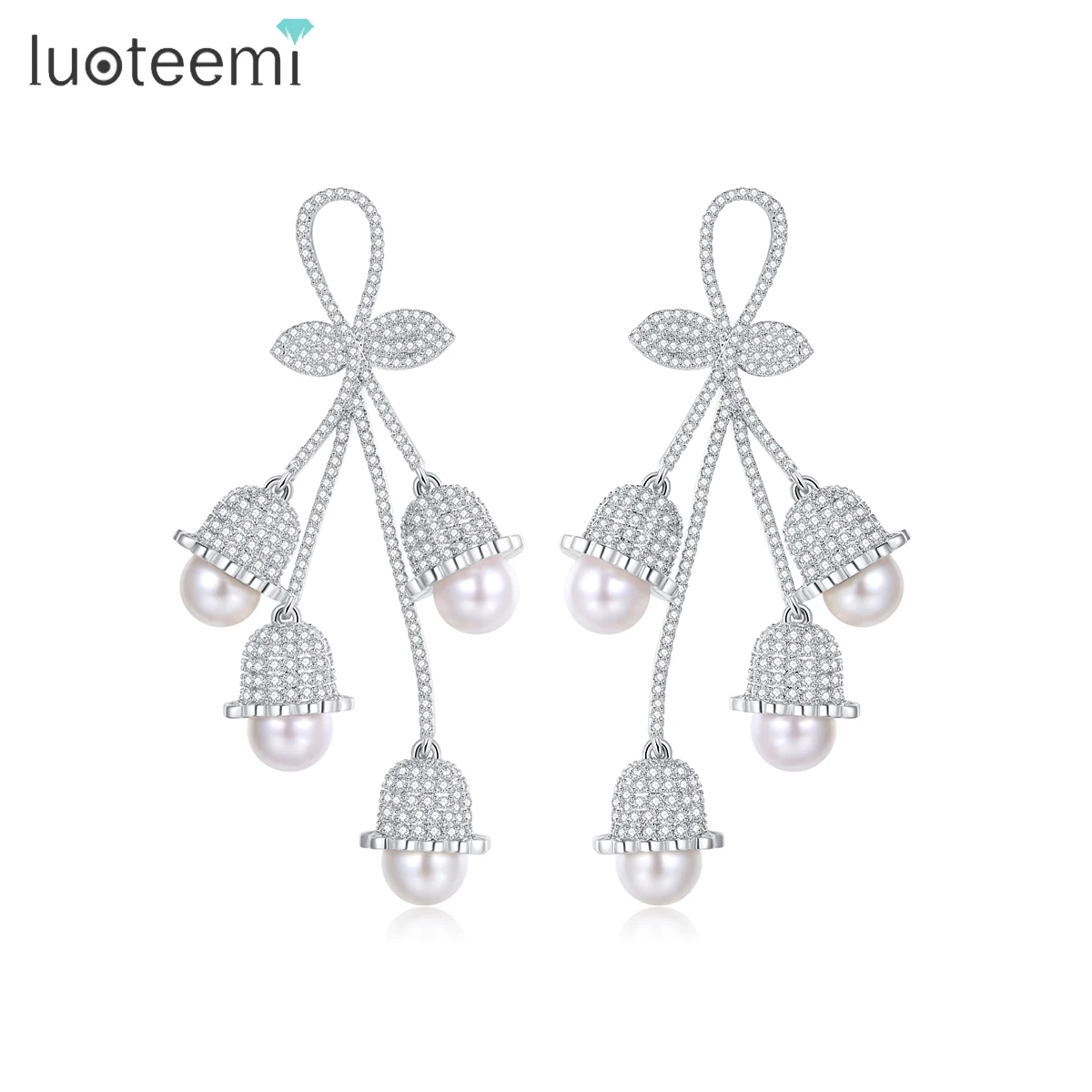 LUOTEEMI Woman Big Dangle Drop Elegant Geometric Modern Popular Earing Fashion Large Pearl Flower Earring
LUOTEEMI Woman Big Dangle Drop Elegant Geometric Modern Popular Earing Fashion Large Pearl Flower Earring