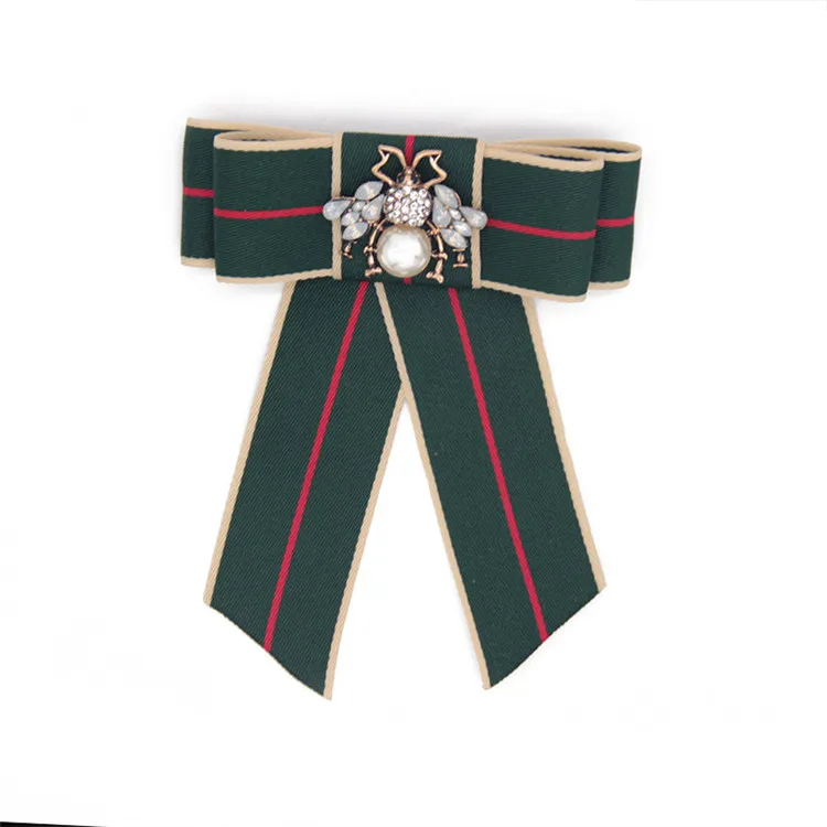 CLARMER Wholesale fashion clothing accessories brooch pin high grade stripe bow diamond crystal bee brooch, As picture
CLARMER Wholesale fashion clothing accessories brooch pin high grade stripe bow diamond crystal bee brooch, As picture