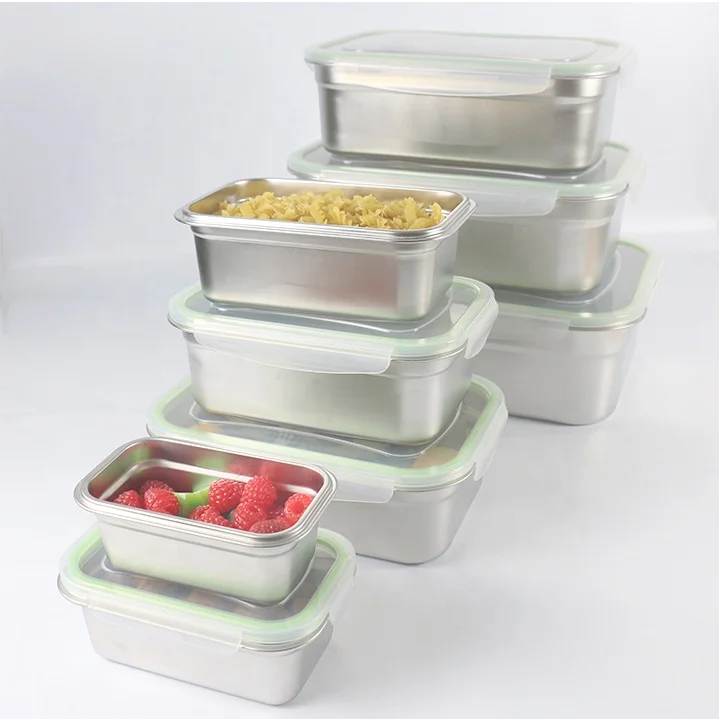 Stainless Steel with Leak Proof Eco Lunch box Metal Sustainable Food Storage Container
Stainless Steel with Leak Proof Eco Lunch box Metal Sustainable Food Storage Container