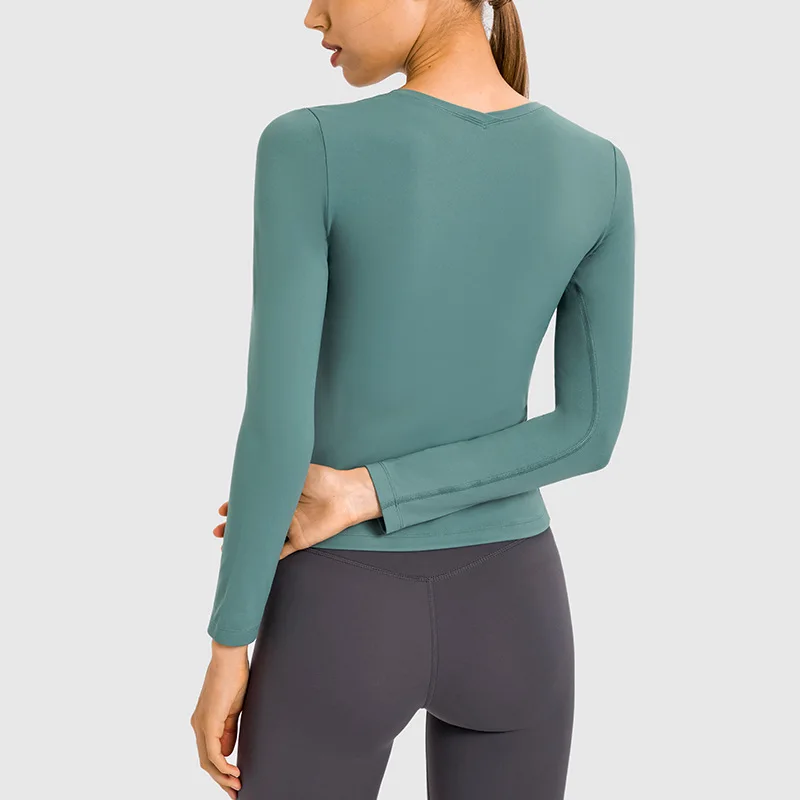 Seamless Long Sleeve Breathable Fitness Shirts Soft Fabric Running Workout Yoga Tops For Women
Seamless Long Sleeve Breathable Fitness Shirts Soft Fabric Running Workout Yoga Tops For Women