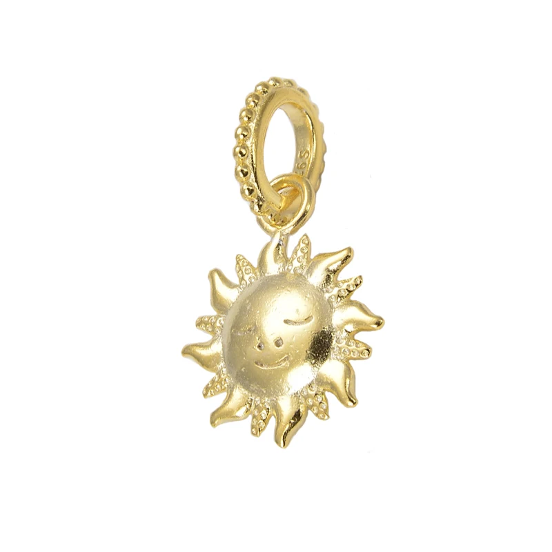 Gnoce Jewelry Gold Plated necklace Pendant 925 Silver Lovely Sun designer Charms for diy bracelet
Gnoce Jewelry Gold Plated necklace Pendant 925 Silver Lovely Sun designer Charms for diy bracelet