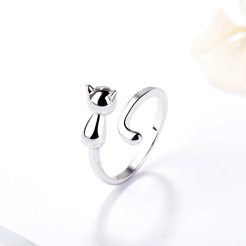 2020 New Arrival Women Girls Finger Jewelry High Polish Silver Plating Pet Animal Cat Opening Rings For Gifts
2020 New Arrival Women Girls Finger Jewelry High Polish Silver Plating Pet Animal Cat Opening Rings For Gifts