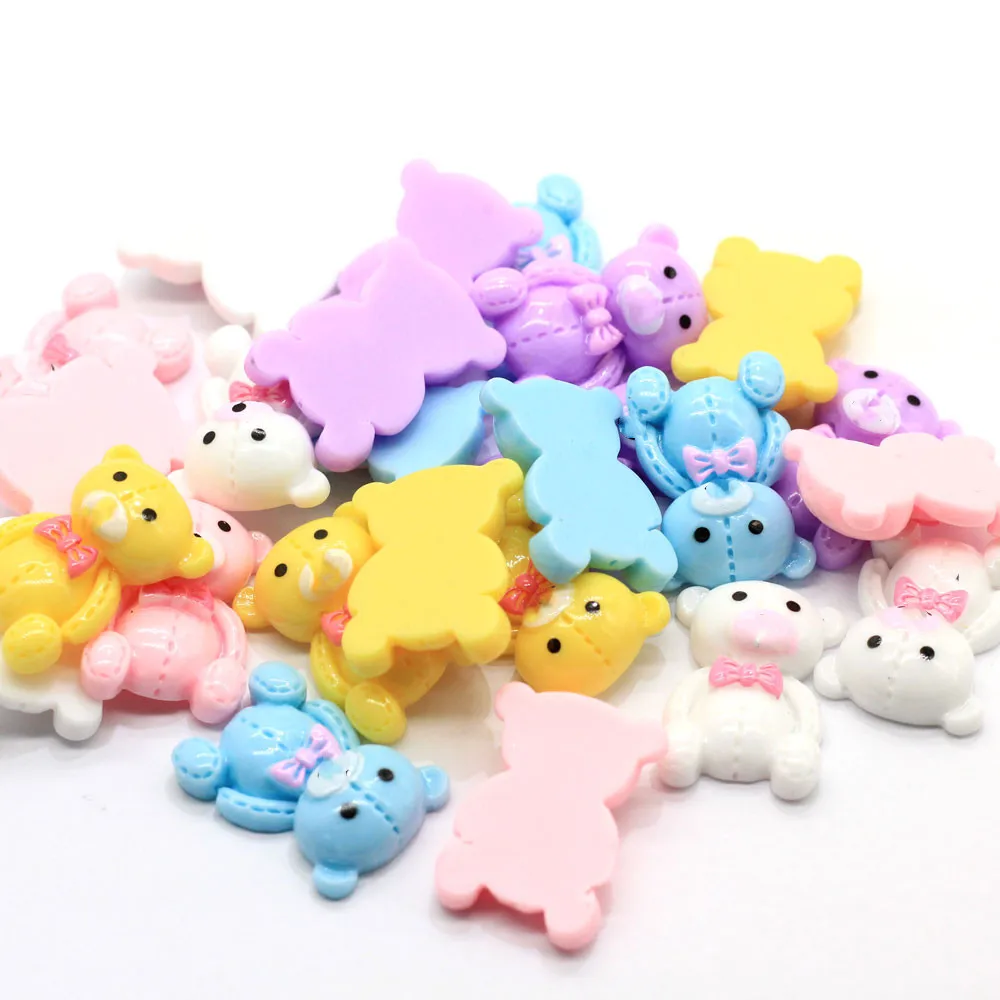 100Pcs Kawaii Cute Animal Resin Flat back Bear Cartoon Scrapbooking Hair bow Center Embellishments DIY Planar Accessories 
100Pcs Kawaii Cute Animal Resin Flat back Bear Cartoon Scrapbooking Hair bow Center Embellishments DIY Planar Accessories