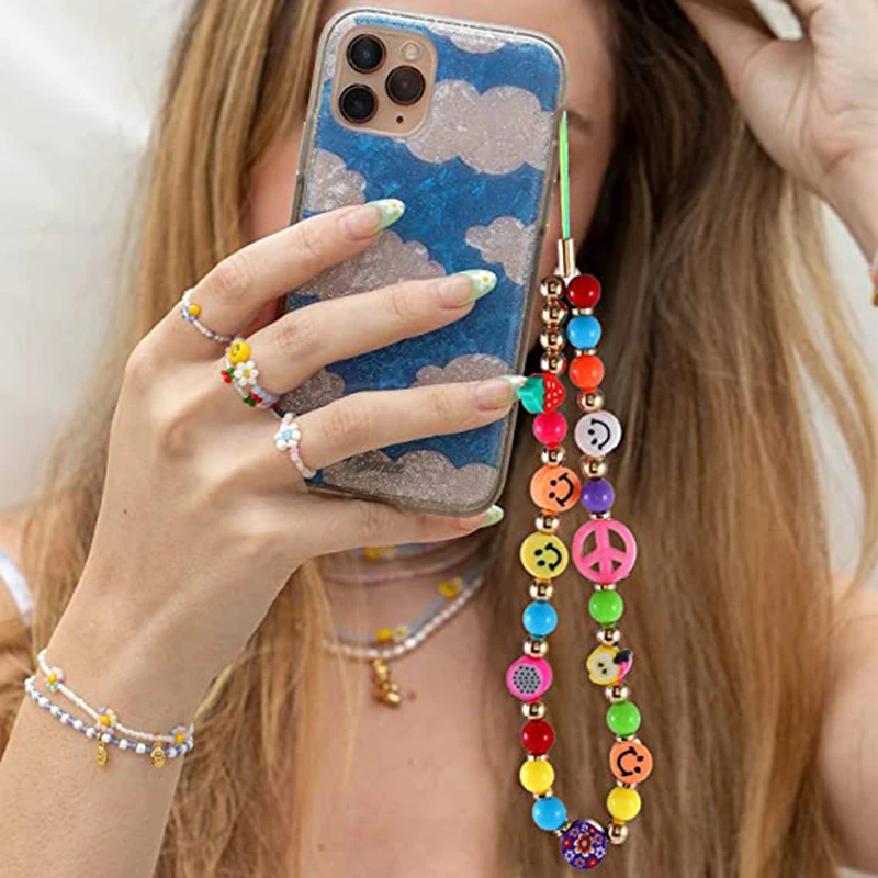 Best Selling Bohemia Summer Beach Polymer Soft Ceramic Jewelry Beautiful Mobile Phone Chain Straps, As picturs
Best Selling Bohemia Summer Beach Polymer Soft Ceramic Jewelry Beautiful Mobile Phone Chain Straps, As picturs