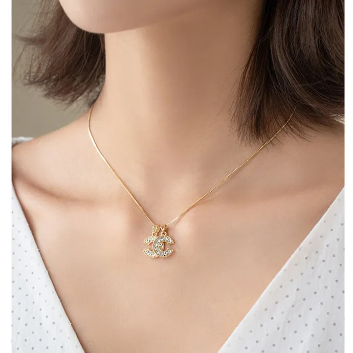 Popular selling women supplies jewelry fashion necklaces letter two c pendant necklace, Silver, gold
Popular selling women supplies jewelry fashion necklaces letter two c pendant necklace, Silver, gold