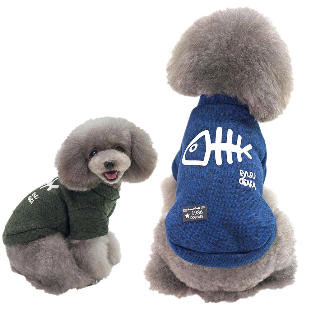 Autumn and Winter Small Dog Clothes Puppy Pet Clothes Fish Bone Dog Jumper Sweater Wholesale, 3 colors
Autumn and Winter Small Dog Clothes Puppy Pet Clothes Fish Bone Dog Jumper Sweater Wholesale, 3 colors