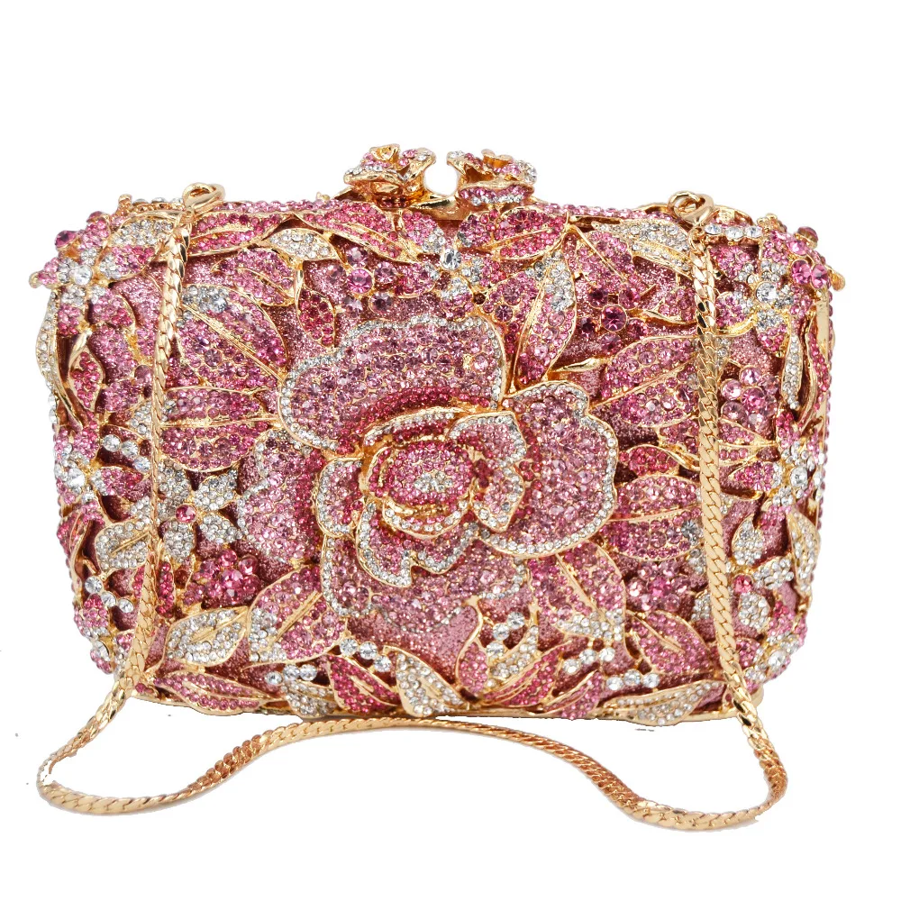 Chaliwini Grey Flower Party Clutch Evening Bags rhinestone Pink Luxury Money Wallet Wedding Crystal Shoulder Bags
Chaliwini Grey Flower Party Clutch Evening Bags rhinestone Pink Luxury Money Wallet Wedding Crystal Shoulder Bags