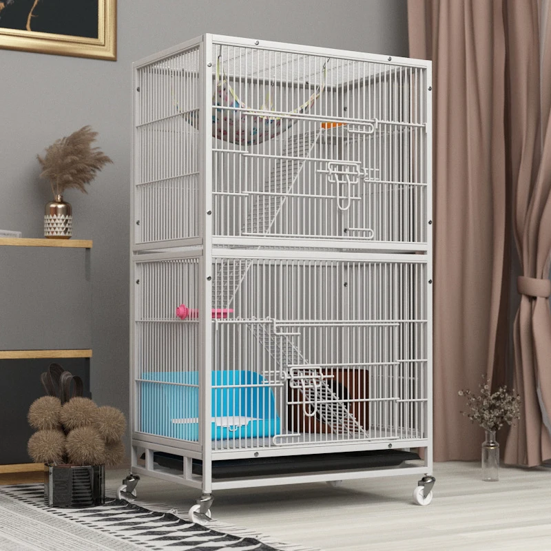 Double 2 Layers Dog Cages Floor Wholesale Stainless Steel Material Large Dog Cat Cages, White
Double 2 Layers Dog Cages Floor Wholesale Stainless Steel Material Large Dog Cat Cages, White