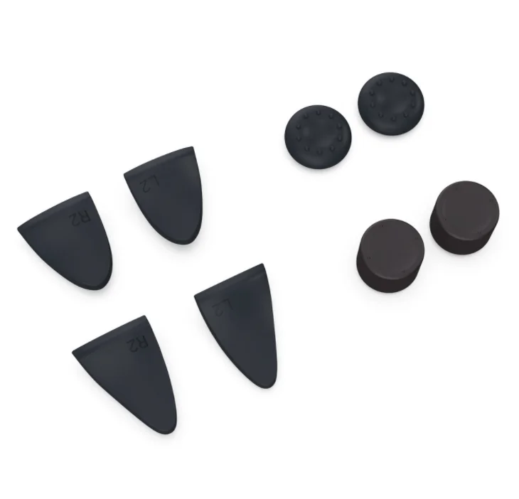 8 in 1 trigger button + joystick protector cover for PS5 controller anti slip silicone caps, Black
8 in 1 trigger button + joystick protector cover for PS5 controller anti slip silicone caps, Black