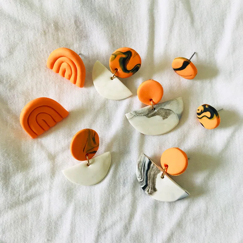 New Handmade Clay Pumpkin Stud Earring Halloween Cute Small Earring Clay Jewelry for Women Girls, Gold
New Handmade Clay Pumpkin Stud Earring Halloween Cute Small Earring Clay Jewelry for Women Girls, Gold