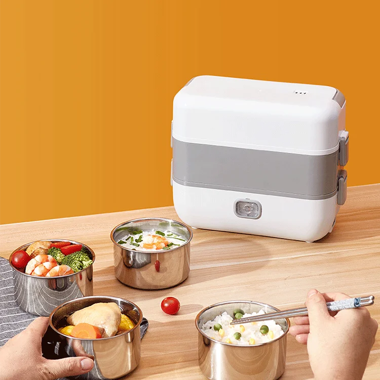Stackable Food Steel Lunchbox battery heated self heating bento heat preservation lunch box
Stackable Food Steel Lunchbox battery heated self heating bento heat preservation lunch box