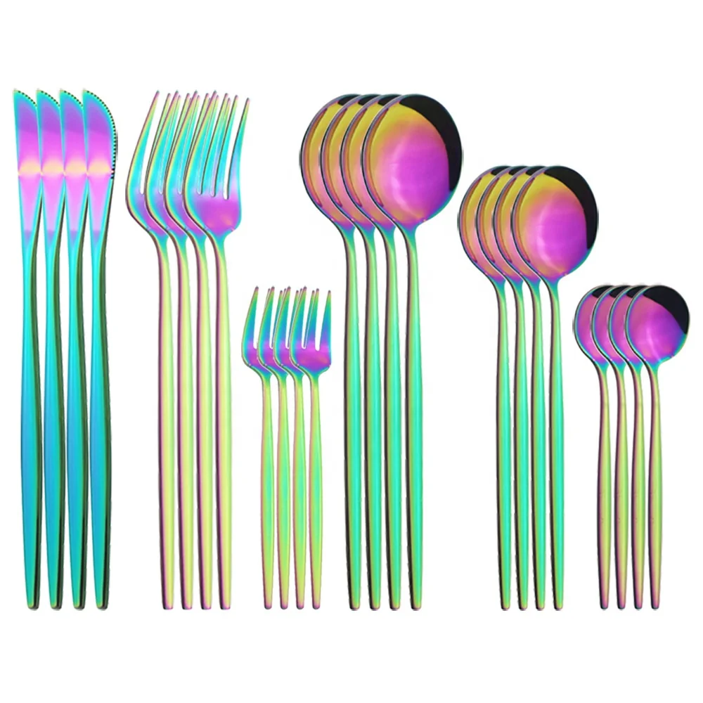 New Arrivals 24 Pcs Elegant Tableware Stainless Steel Flatware Spoons Forks And Knives Cutlery Set, As photo
New Arrivals 24 Pcs Elegant Tableware Stainless Steel Flatware Spoons Forks And Knives Cutlery Set, As photo