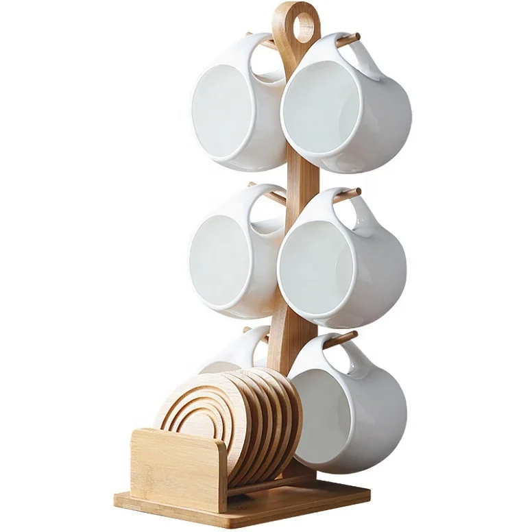 European style small luxury coffee cup with wooden cup and saucer cup holder, creative ceramic business afternoon tea set, White
European style small luxury coffee cup with wooden cup and saucer cup holder, creative ceramic business afternoon tea set, White