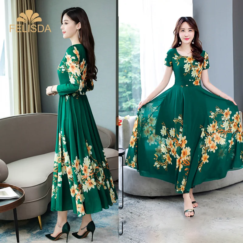 Factory Price Wholesale 2020 Fashion Women Long /Short Sleeved Chiffon Dress Cross-Border Mid-length Floral Skirt
Factory Price Wholesale 2020 Fashion Women Long /Short Sleeved Chiffon Dress Cross-Border Mid-length Floral Skirt