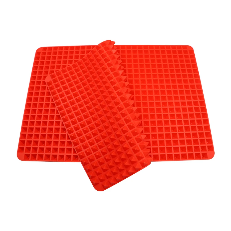 New Design Heat Resistant Custom Molded Pyramid Pan Silicone Baking Mat, Red,blue or according to your request
New Design Heat Resistant Custom Molded Pyramid Pan Silicone Baking Mat, Red,blue or according to your request