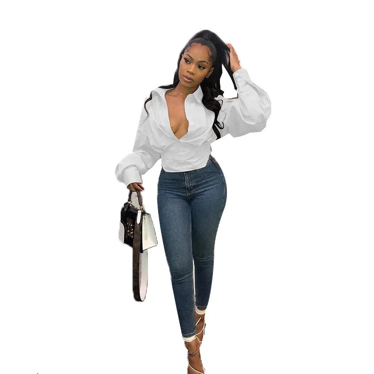 Fall 2021 Women Clothes Fashion White Top Lantern Long Puff Sleeve Sexy Tops For Women 2021 Crop Top Women Blouses Ladies
Fall 2021 Women Clothes Fashion White Top Lantern Long Puff Sleeve Sexy Tops For Women 2021 Crop Top Women Blouses Ladies