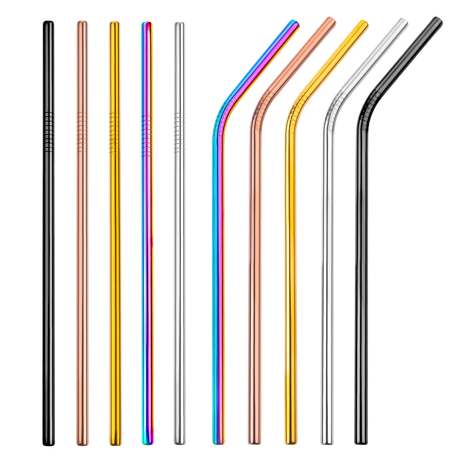 Party stainless steel reusable metal drinking straws popote ecologico, Silver/ rose gold/ gold/ black/ rainbow/ blue
Party stainless steel reusable metal drinking straws popote ecologico, Silver/ rose gold/ gold/ black/ rainbow/ blue