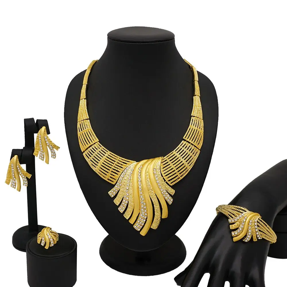 African gold Jewelry Set Wedding Twist Weave Choker Necklace Bridal Dubai Ethiopian Jewellery Sets BJ785, As picture
African gold Jewelry Set Wedding Twist Weave Choker Necklace Bridal Dubai Ethiopian Jewellery Sets BJ785, As picture