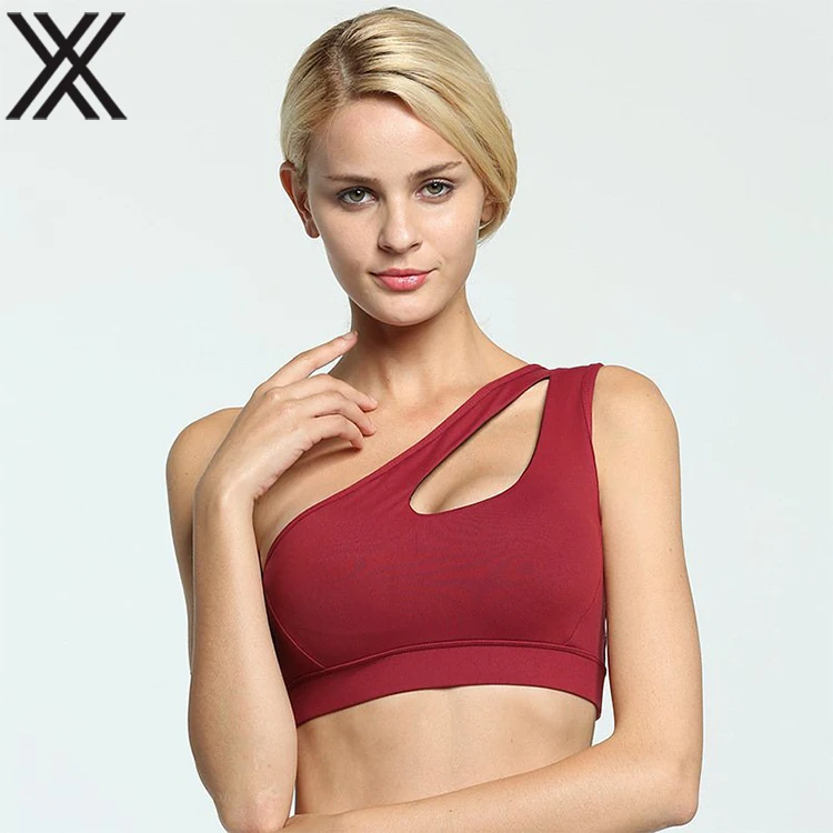 Stock Nylon spandex women one shoulder sports bra breathable dry fit sport_bra, Customized colors
Stock Nylon spandex women one shoulder sports bra breathable dry fit sport_bra, Customized colors