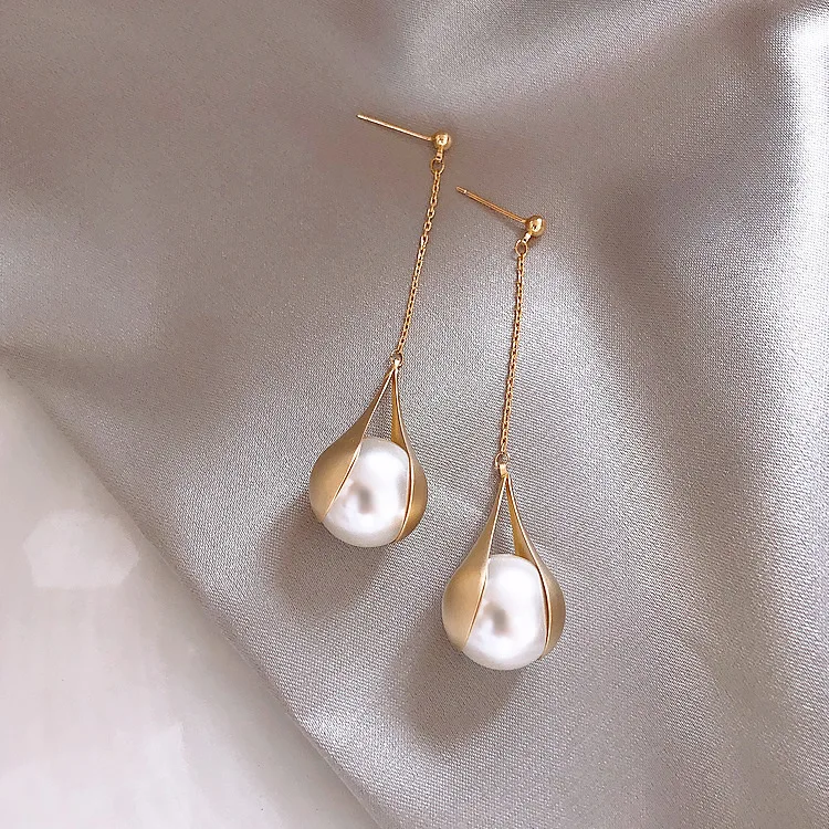 Silver Needle French Temperament Long Tassel Pearl Earrings New Fashion Female Stud Earrings
Silver Needle French Temperament Long Tassel Pearl Earrings New Fashion Female Stud Earrings