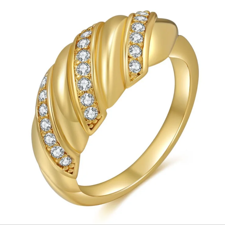 New twisted twist ring European and American cross-border creative retro zircon thread stainless steel rings jewelry wholesale
New twisted twist ring European and American cross-border creative retro zircon thread stainless steel rings jewelry wholesale