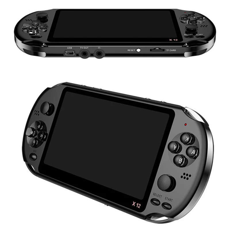 Classic Games X12 Handheld Digital Screen Video game console Retro For Kid Portable Handheld Game Console, Black
Classic Games X12 Handheld Digital Screen Video game console Retro For Kid Portable Handheld Game Console, Black