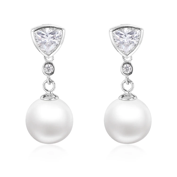 Fashion Jewelry Making 925 Sterling Silver Dangle Dangling Earrings Elegant White Freshwater Round Pearl Earrings
Fashion Jewelry Making 925 Sterling Silver Dangle Dangling Earrings Elegant White Freshwater Round Pearl Earrings