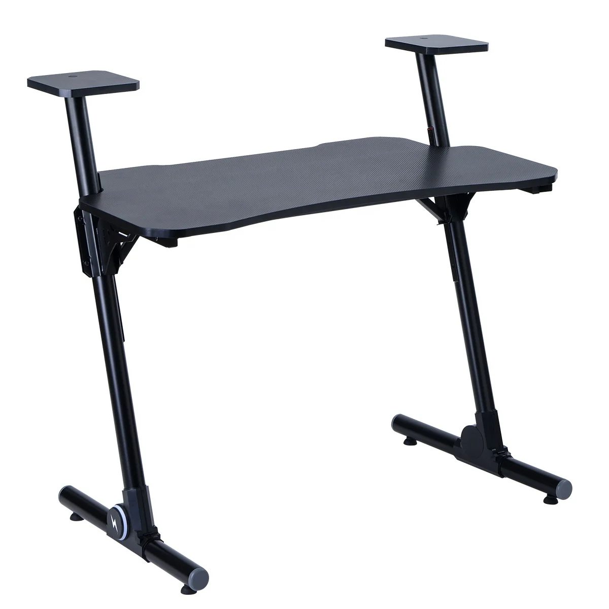 Home Office Game Desk/ Home Made Computer Desk /Z-Shaped PC Desk Workstation with Carbon Fiber Surface and Headphone Hook, Black
Home Office Game Desk/ Home Made Computer Desk /Z-Shaped PC Desk Workstation with Carbon Fiber Surface and Headphone Hook, Black