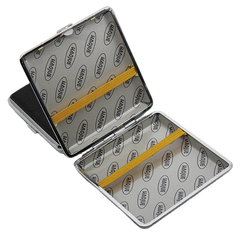 Haojue HG604 18pcs 20pcs PU leather cigarette case 20pcs rubber band buckle compression iron cigarette case with gift
Haojue HG604 18pcs 20pcs PU leather cigarette case 20pcs rubber band buckle compression iron cigarette case with gift