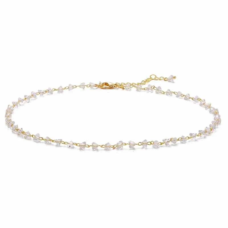 Fashion Design Single Layer Crystal and Pearl Choker Necklace for Trendy Girls Jewelry, Gold
Fashion Design Single Layer Crystal and Pearl Choker Necklace for Trendy Girls Jewelry, Gold