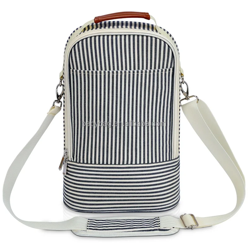 Wine Lover Gift Blue White Striped Insulated 2 Bottle Wine Tote Bag, Red or customized
Wine Lover Gift Blue White Striped Insulated 2 Bottle Wine Tote Bag, Red or customized