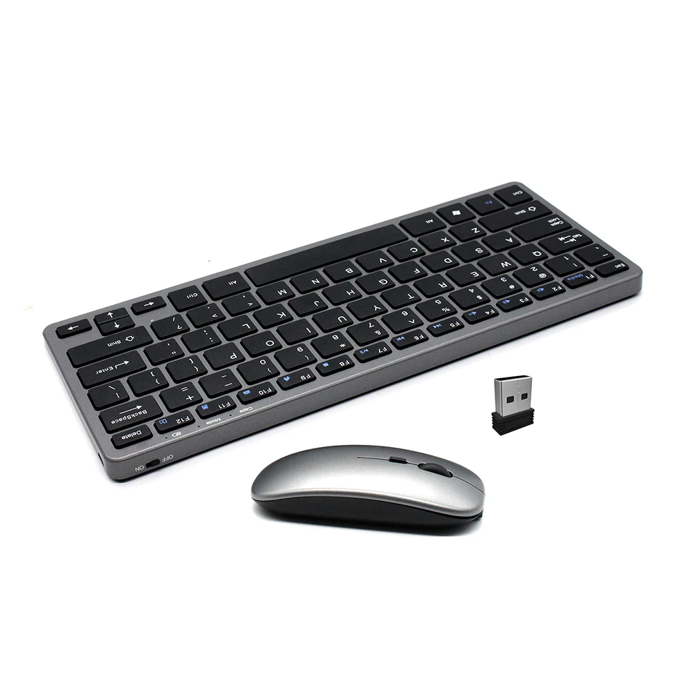 Aluminium 2.4 g Wireless Keyboard and mouse set Factory wholesale Accept OEM, White/bule/pink/blck/red
Aluminium 2.4 g Wireless Keyboard and mouse set Factory wholesale Accept OEM, White/bule/pink/blck/red