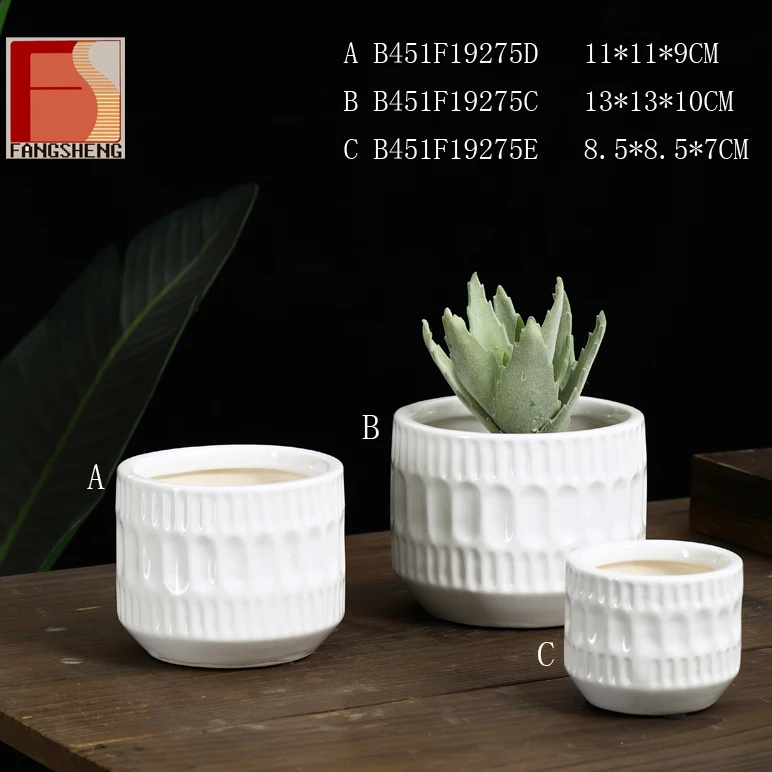 New arrival white flower pot modern home decoration garden succulent pot, As picture
New arrival white flower pot modern home decoration garden succulent pot, As picture