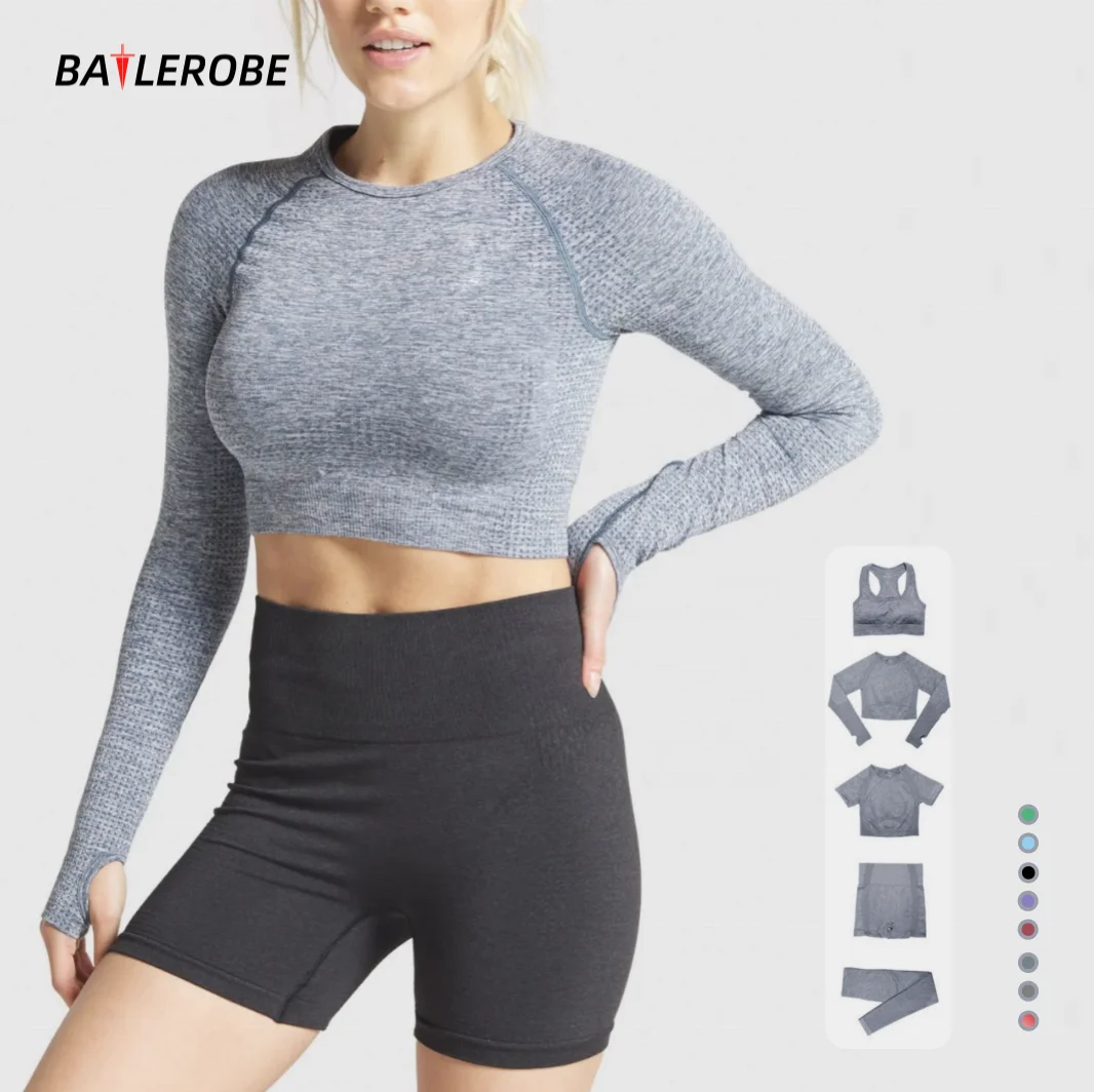 BATTLEROBE women seamless yoga wear sets fitness Gym Leggings Sports Tights Athletic workout bra pants clothes sportswear set, Accept customzied
BATTLEROBE women seamless yoga wear sets fitness Gym Leggings Sports Tights Athletic workout bra pants clothes sportswear set, Accept customzied
