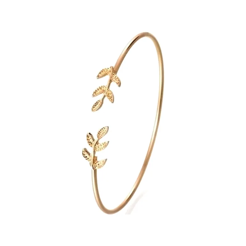 Fashion Luxury Charm Bracelet For Women Girls Leaves Open Bangle Gold Silver Plated Cuff Bracelets Jewelry Accessories, Picture shows
Fashion Luxury Charm Bracelet For Women Girls Leaves Open Bangle Gold Silver Plated Cuff Bracelets Jewelry Accessories, Picture shows