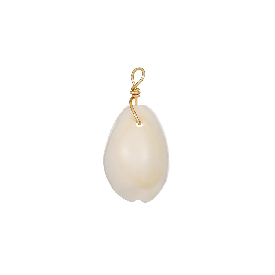 36255 Xuping New simple gold plated white shell pendant without necklace 
36255 Xuping New simple gold plated white shell pendant without necklace