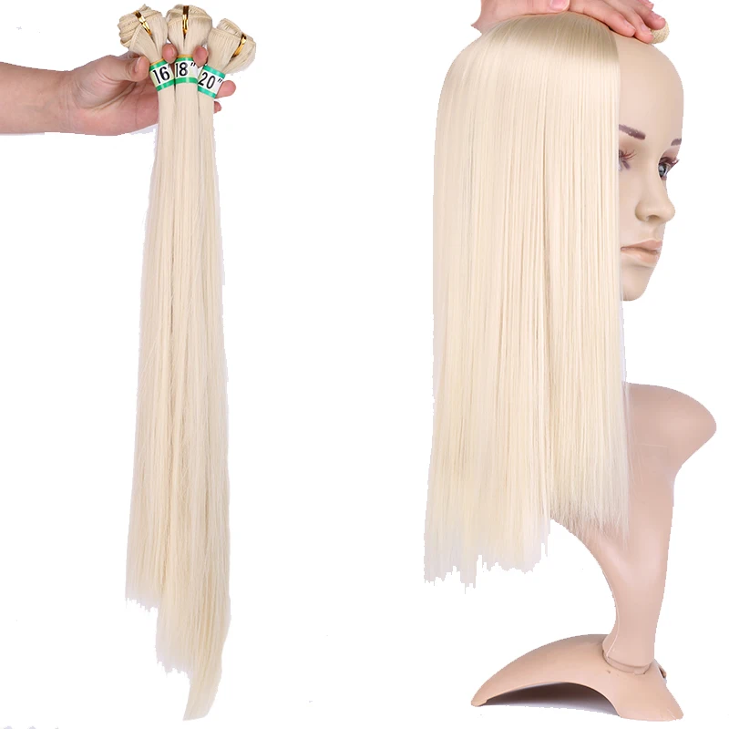 Ainizi factory wholesale synthetic hair extensions straight 16'' 18'' 20'' solid color synthetic hair bundles
Ainizi factory wholesale synthetic hair extensions straight 16'' 18'' 20'' solid color synthetic hair bundles