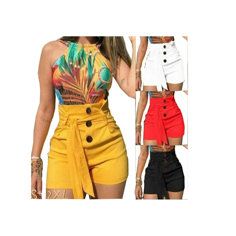 Summer new fashion women's large size solid color high waist button lace elegant shorts sexy tights
Summer new fashion women's large size solid color high waist button lace elegant shorts sexy tights