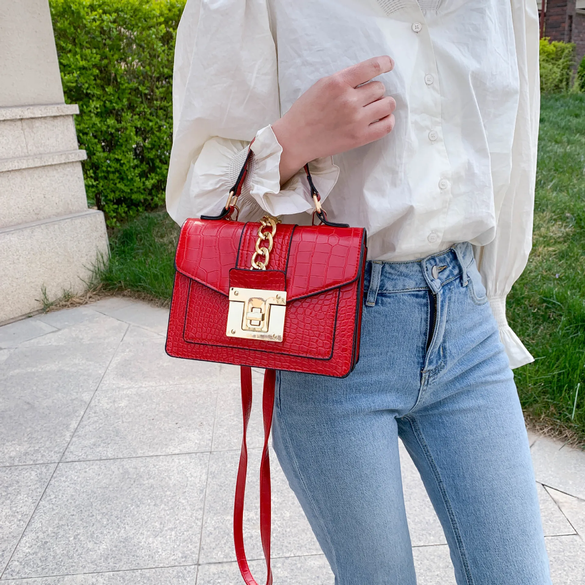 New arrivals 2021 Wholesale Fashion Candy Color Alligator Waterproof Bag Hand Bag Shoulder Bag Cross Body
New arrivals 2021 Wholesale Fashion Candy Color Alligator Waterproof Bag Hand Bag Shoulder Bag Cross Body