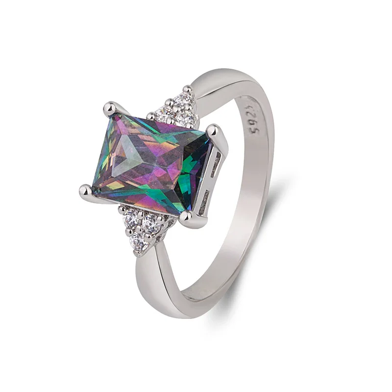 Amazon Hot Sale S925 Plated Colorful Cubic Zircon Engagement Rings Multi Color Geometric Square Diamond Band Ring For Women
Amazon Hot Sale S925 Plated Colorful Cubic Zircon Engagement Rings Multi Color Geometric Square Diamond Band Ring For Women