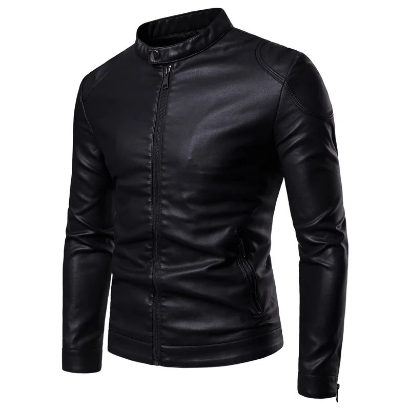Manufacturer customized British casual style synthetic vegan welding jacket leather
Manufacturer customized British casual style synthetic vegan welding jacket leather