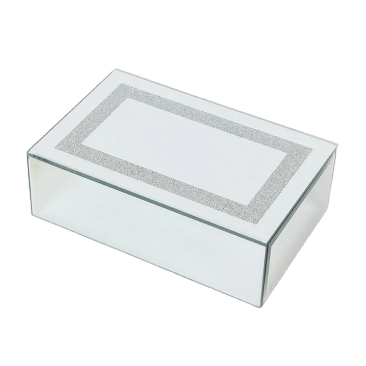 Jinn Home Cheaper Wholesale Silver Rectangle Glass Gift Jewelry box for Home Decoration, Customized
Jinn Home Cheaper Wholesale Silver Rectangle Glass Gift Jewelry box for Home Decoration, Customized