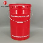 25L UN approved iron tin bucket Metal paint pail with lug lid for solvent based printing ink